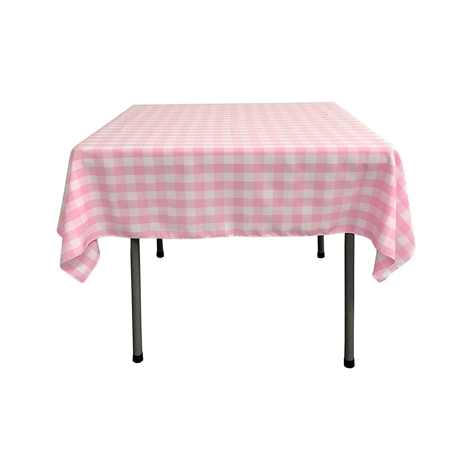 30"x30" SQUARE TABLECLOTH POLYESTER CHECKERED.