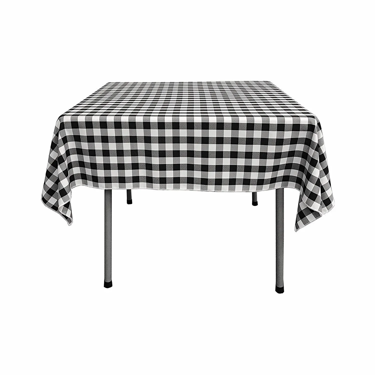 30"x30" SQUARE TABLECLOTH POLYESTER CHECKERED.