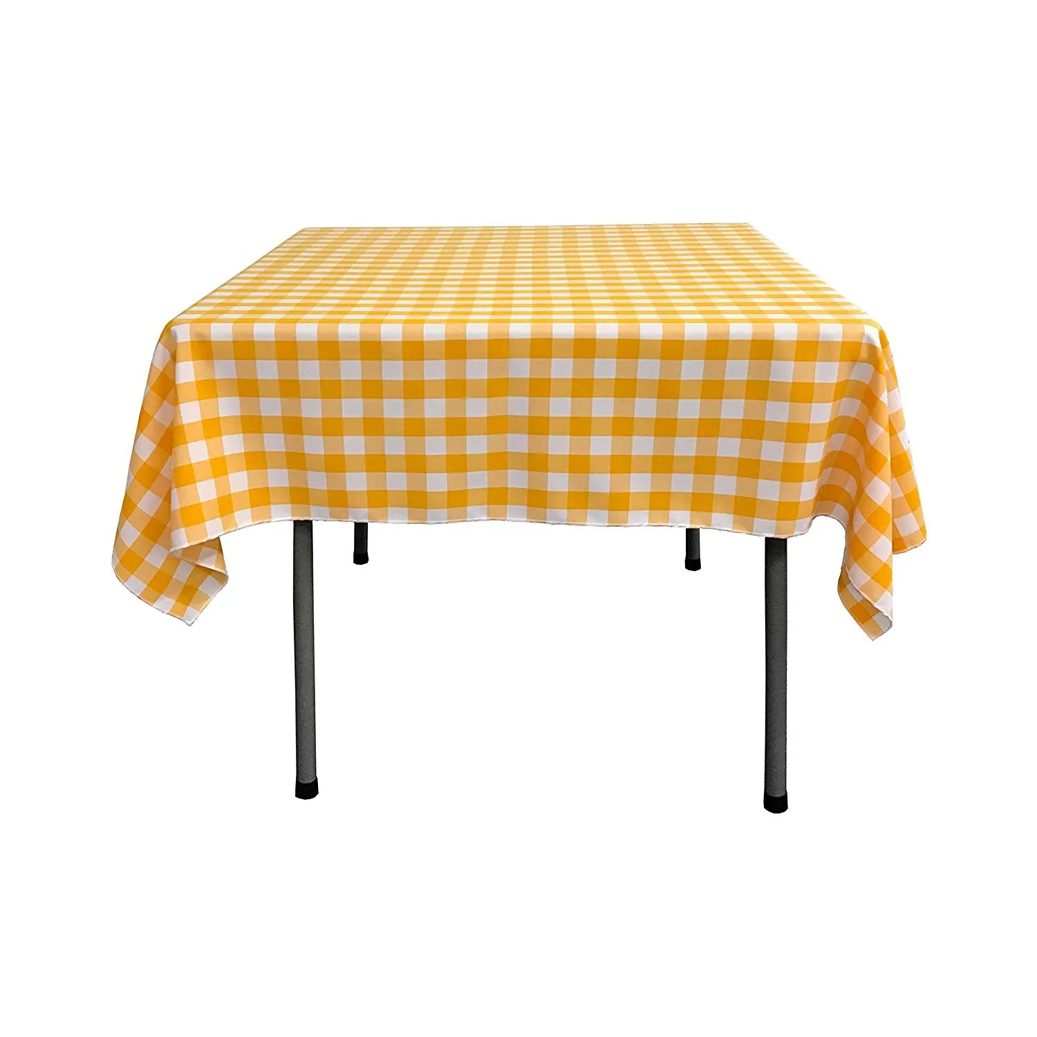 30"x30" SQUARE TABLECLOTH POLYESTER CHECKERED.