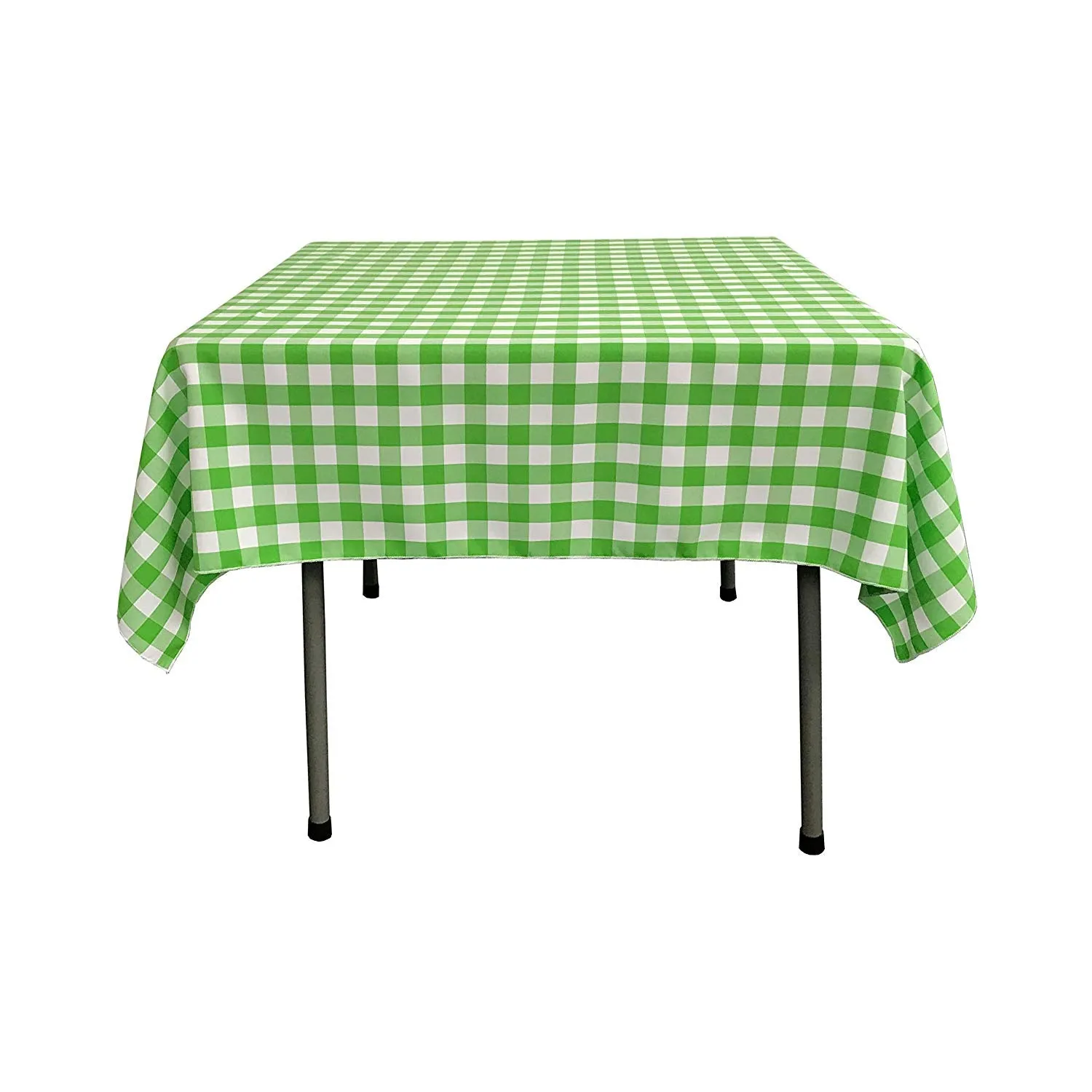 30"x30" SQUARE TABLECLOTH POLYESTER CHECKERED.