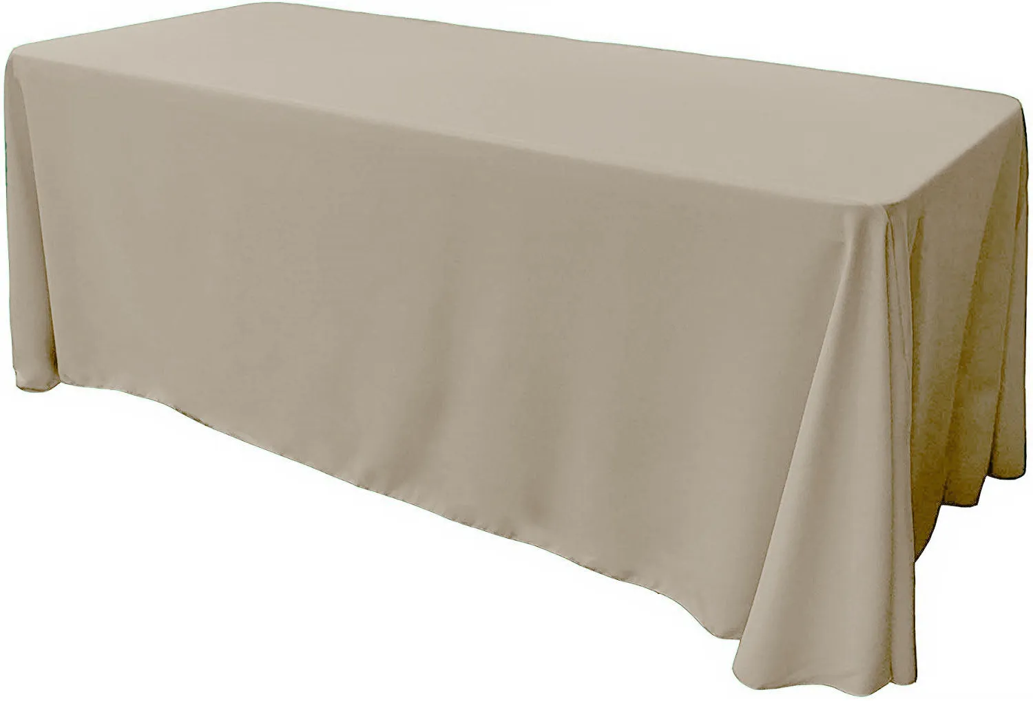 86" X 156" Rectangular Seamless Polyester Poplin Tablecloth, for Party/Wedding Tablecloth