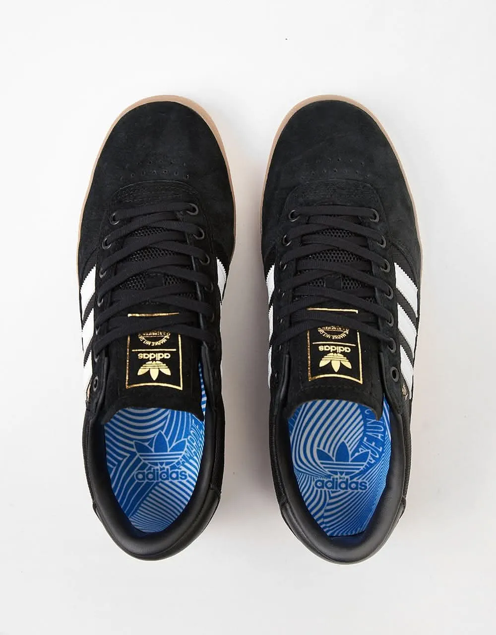 adidas Puig Indoor Skate Shoes - Core Black/White/Gum