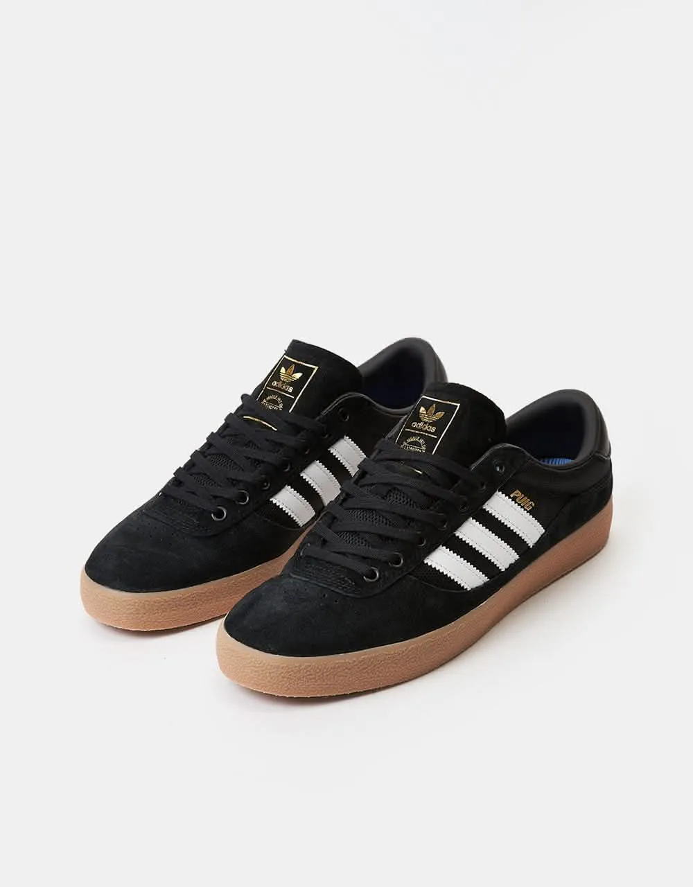 adidas Puig Indoor Skate Shoes - Core Black/White/Gum