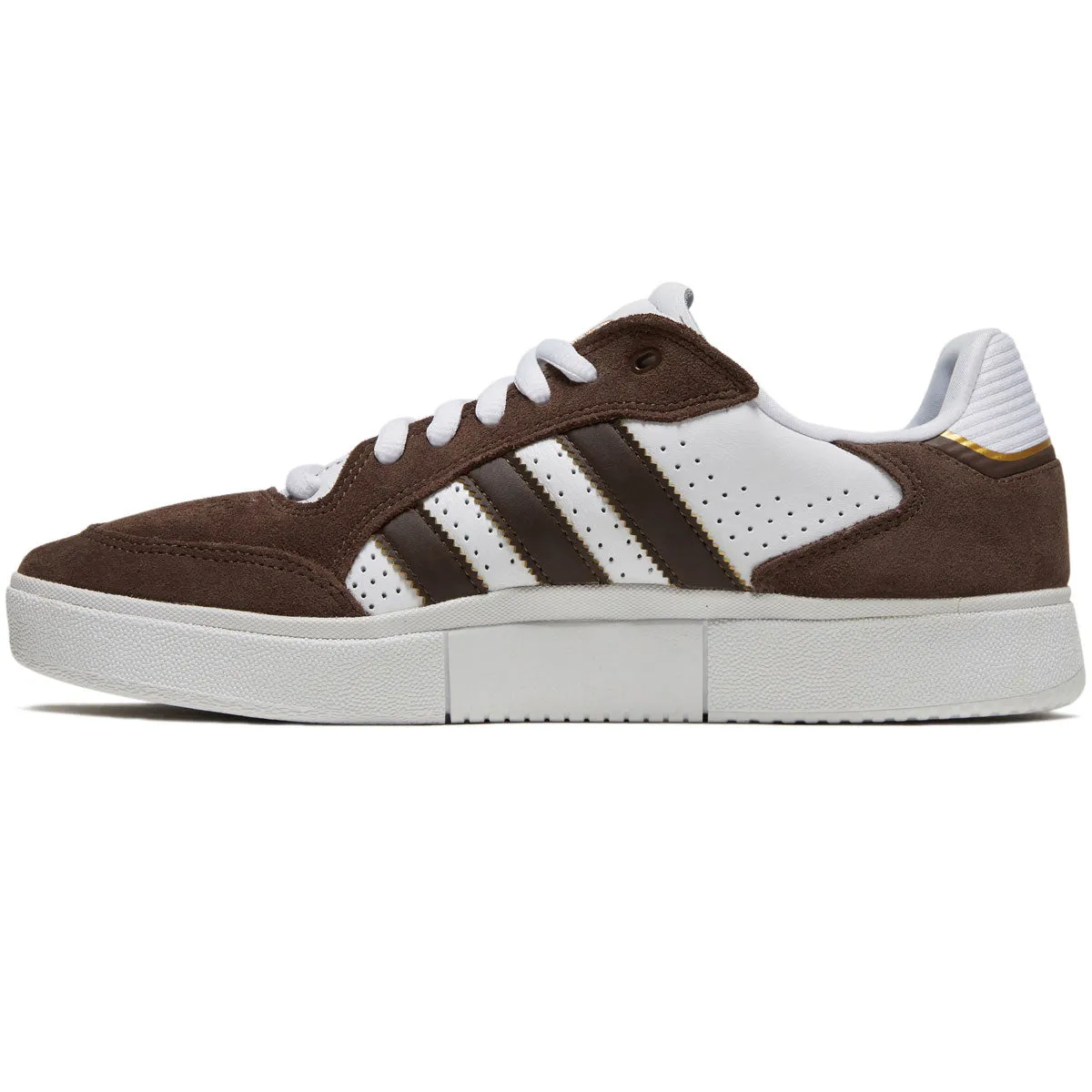 Adidas Tyshawn Low Shoes - Brown/White/Gold Metallic