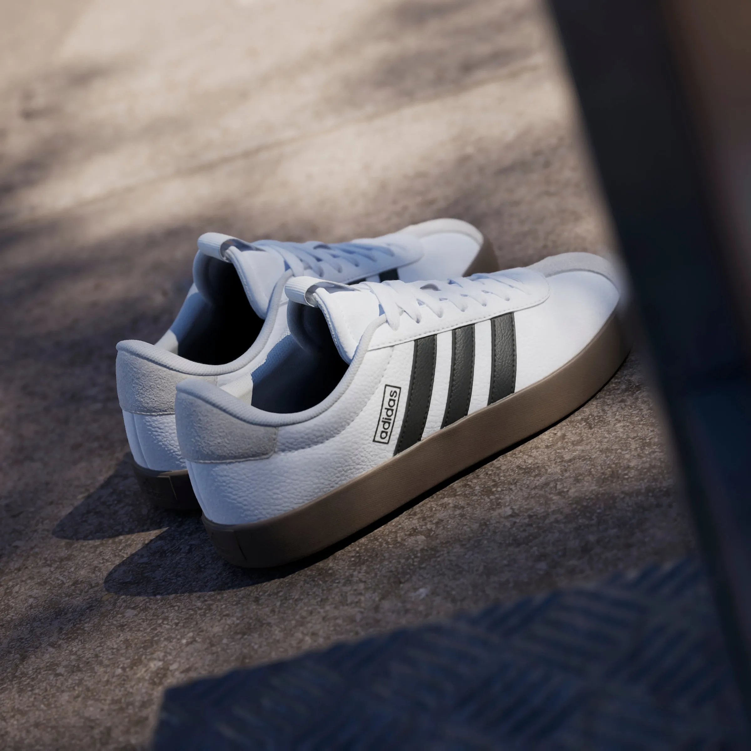 Adidas Womens VL Court 3.0 Shoes - Cloud White/Core Black/Grey One