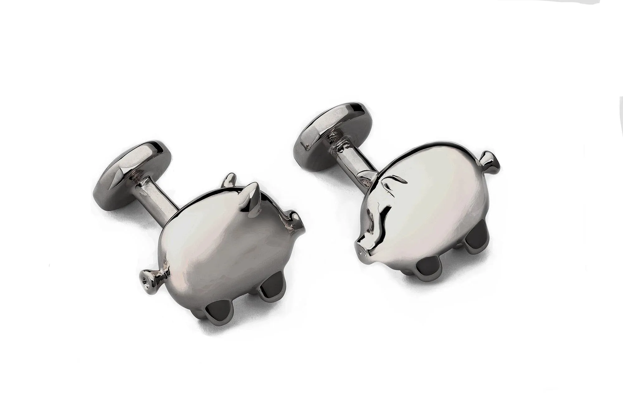 Babette Wasserman Balloon Pig Cufflinks