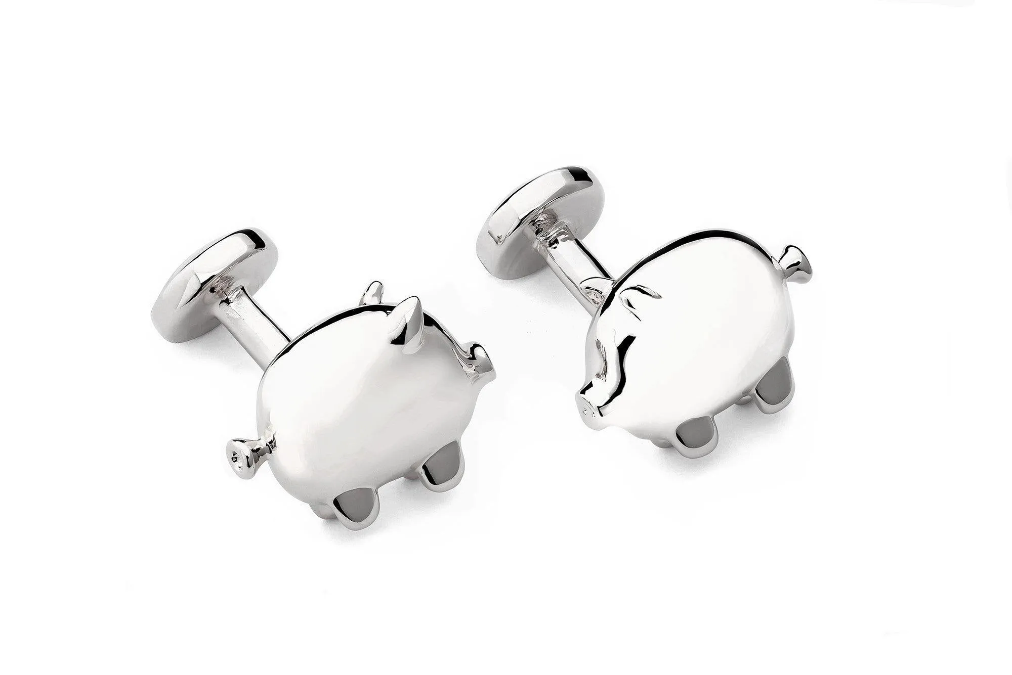 Babette Wasserman Balloon Pig Cufflinks