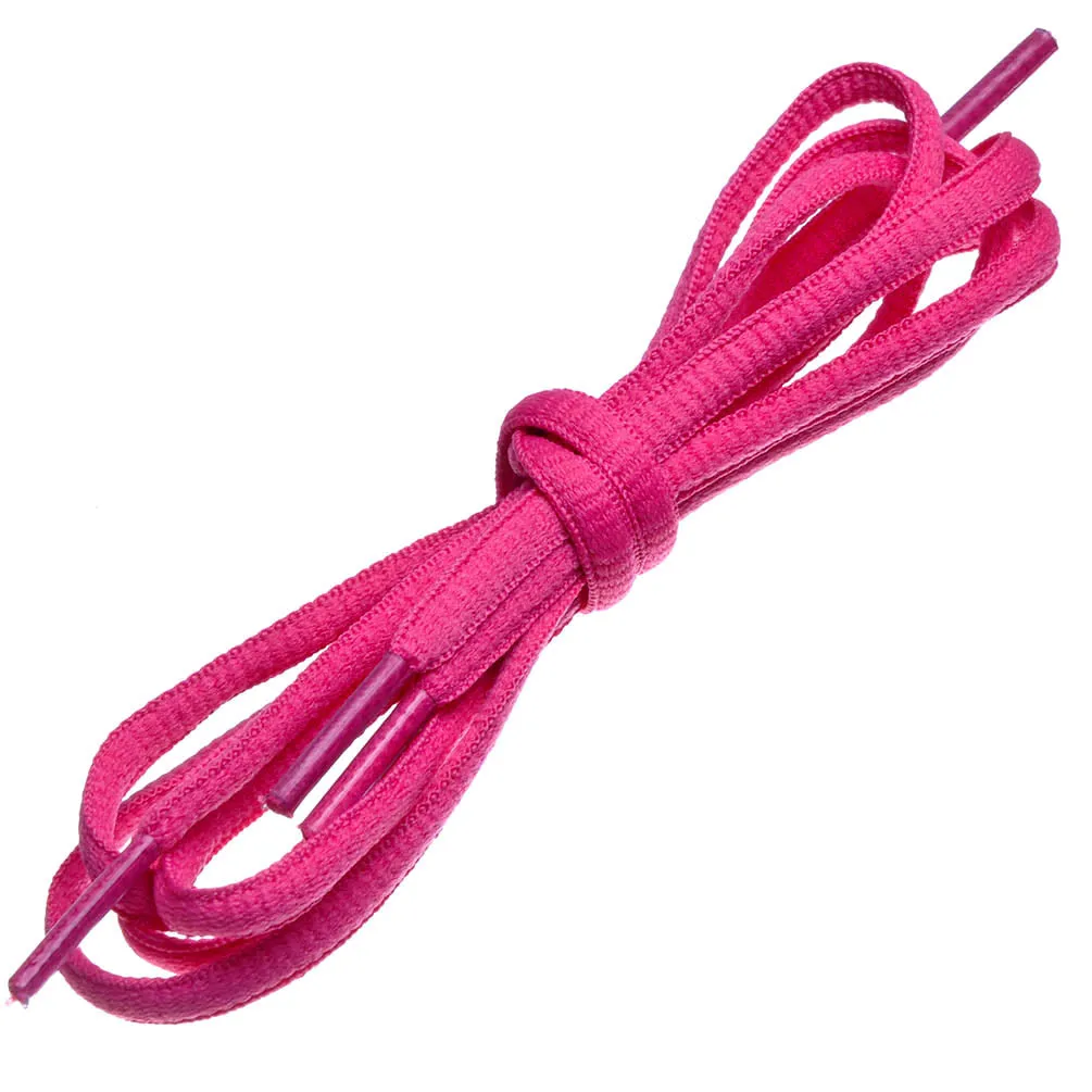 Birch's Oval Half Round 1/4" Shoe Laces - Persian Pink