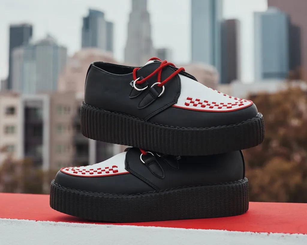 Black & White TUKskin™ Red Interlace Creeper