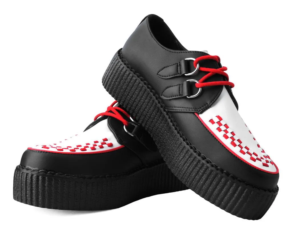 Black & White TUKskin™ Red Interlace Creeper