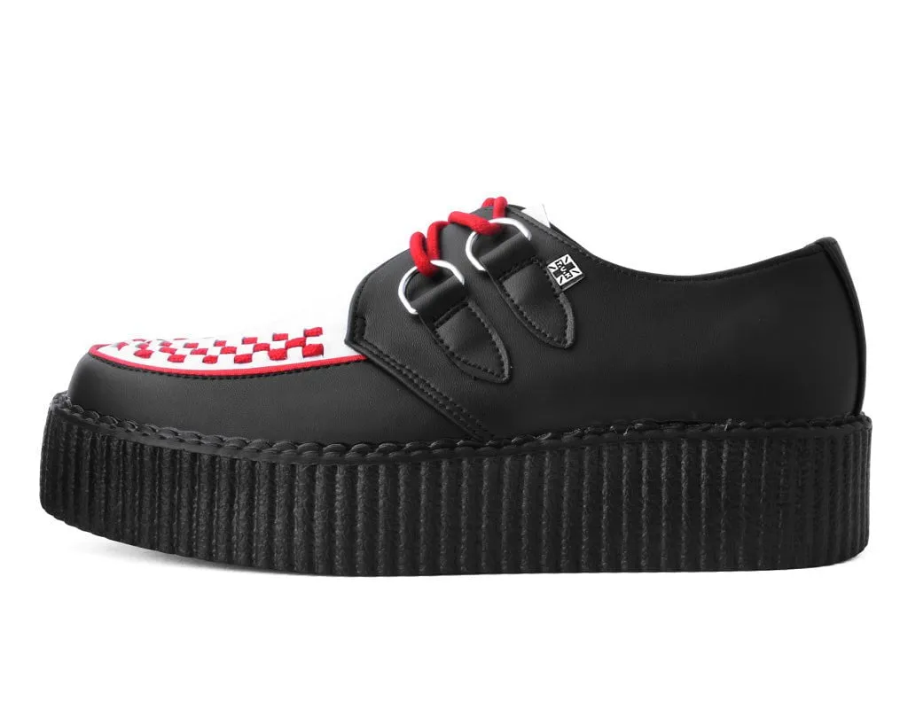 Black & White TUKskin™ Red Interlace Creeper