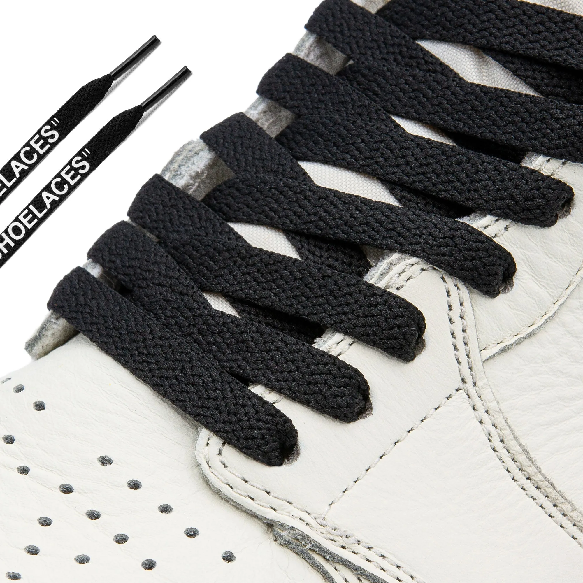 Black Off-White Style "SHOELACES"