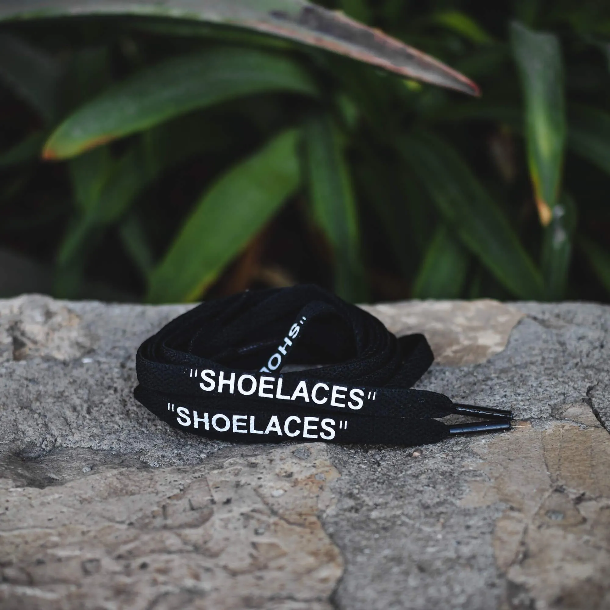 Black Off-White Style "SHOELACES"