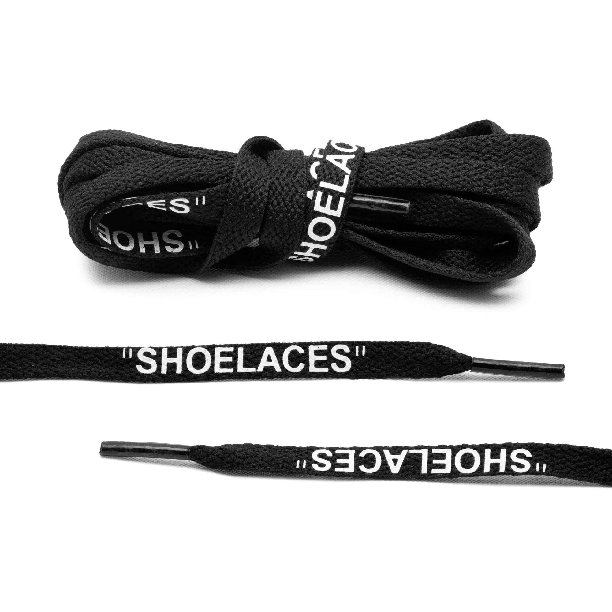 Black Off-White Style "SHOELACES"