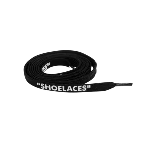 Black Off-White Style "SHOELACES"