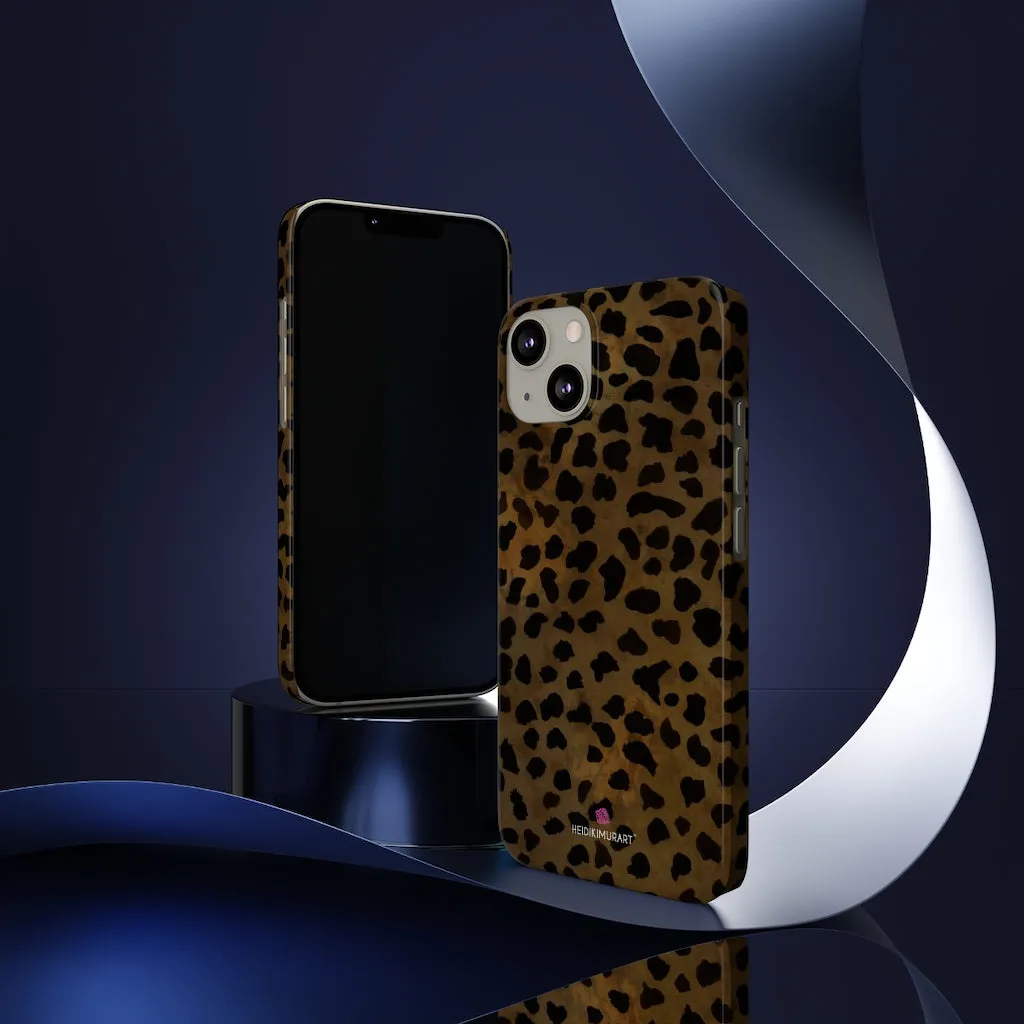 Brown Cheetah Animal Phone Case, Animal Print Case Mate Slim Tough Phone Cases-Made in USA