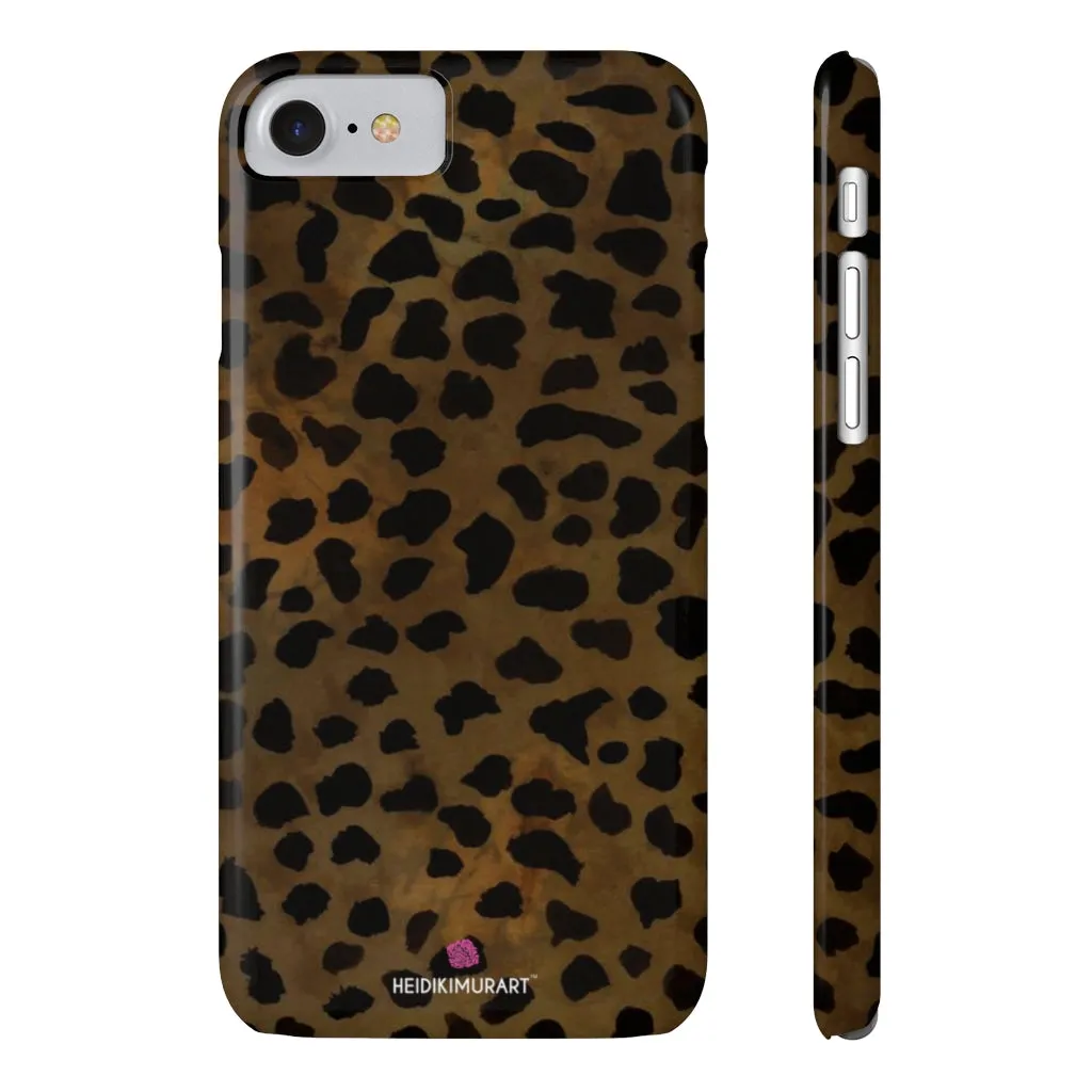 Brown Cheetah Animal Phone Case, Animal Print Case Mate Slim Tough Phone Cases-Made in USA