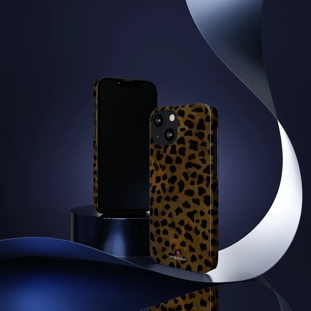 Brown Cheetah Animal Phone Case, Animal Print Case Mate Slim Tough Phone Cases-Made in USA