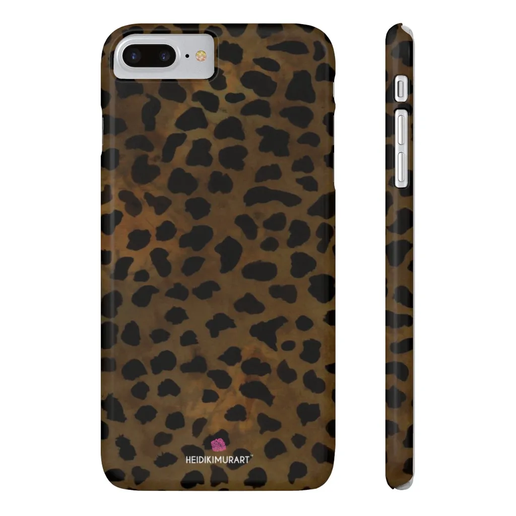 Brown Cheetah Animal Phone Case, Animal Print Case Mate Slim Tough Phone Cases-Made in USA