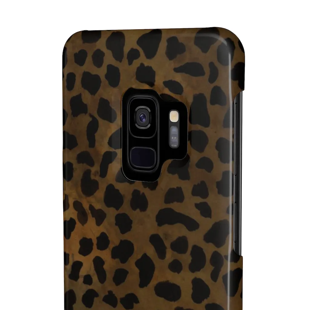 Brown Cheetah Animal Phone Case, Animal Print Case Mate Slim Tough Phone Cases-Made in USA