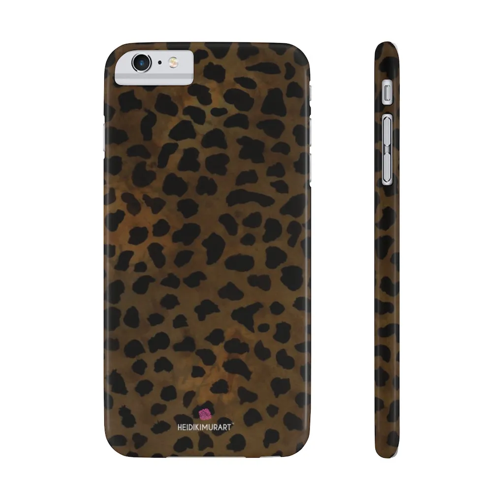 Brown Cheetah Animal Phone Case, Animal Print Case Mate Slim Tough Phone Cases-Made in USA