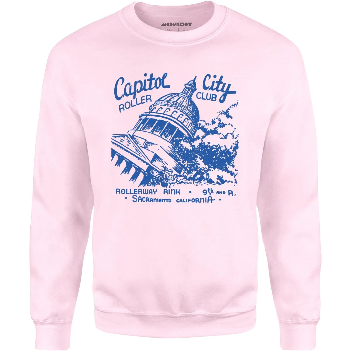 Capitol City Roller Club - Sacramento, CA - Vintage Roller Rink - Unisex Sweatshirt