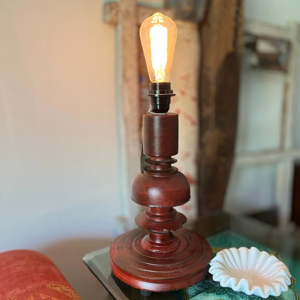 Chirag -4 : Retro, Industrial Style  Wooden Lamp