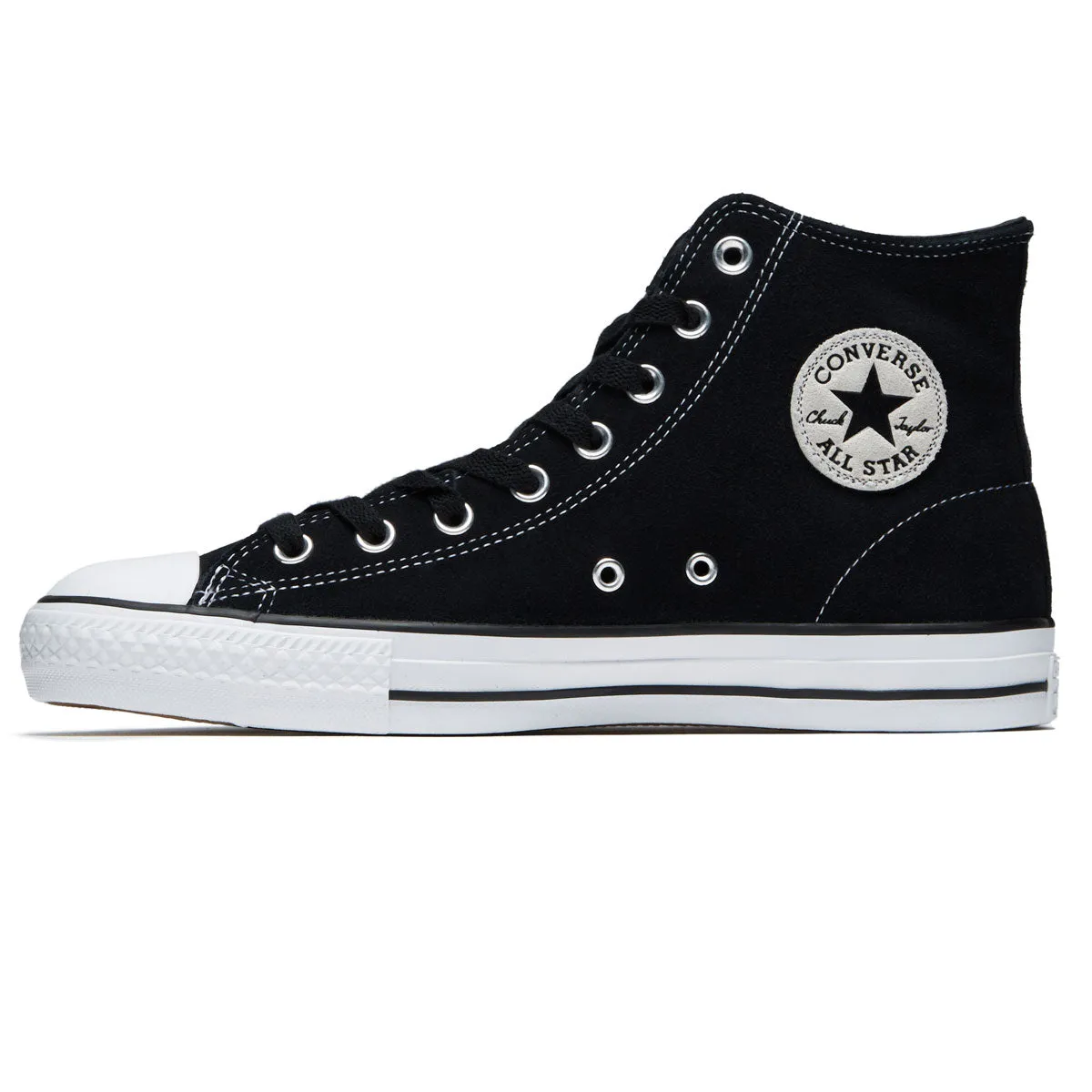 Converse Chuck Taylor All Star Pro Hi Shoes - Black/Black/White