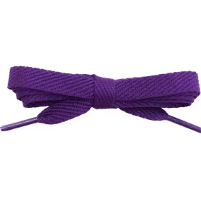 Cotton Flat 3/8" - Purple (2 Pair Pack) Shoelaces