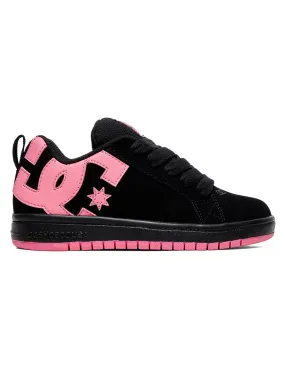 Court Graffik Black/Pink Shoes (Kids)