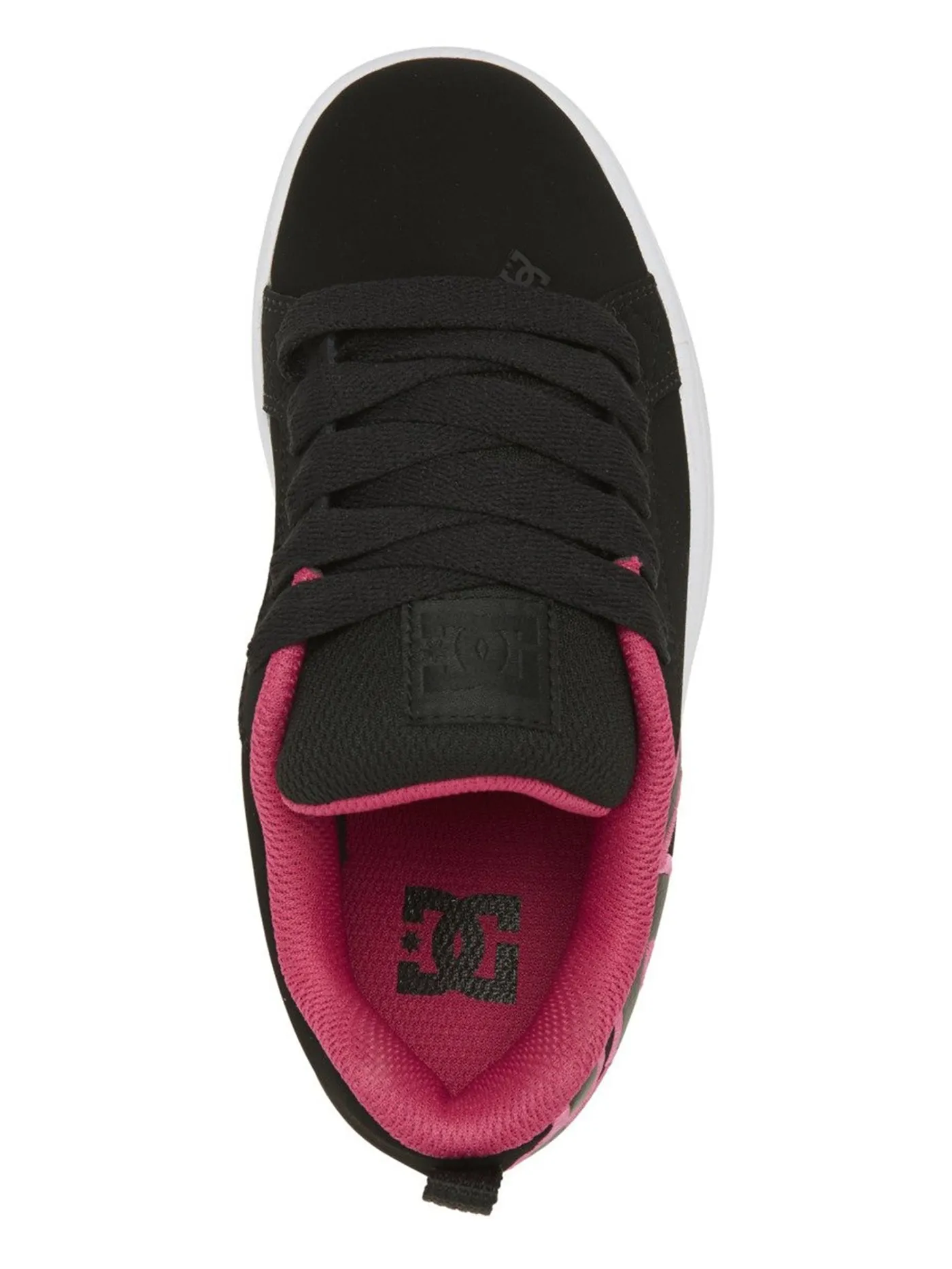 Court Graffik Black/Pink Stencil Shoes (Kids)