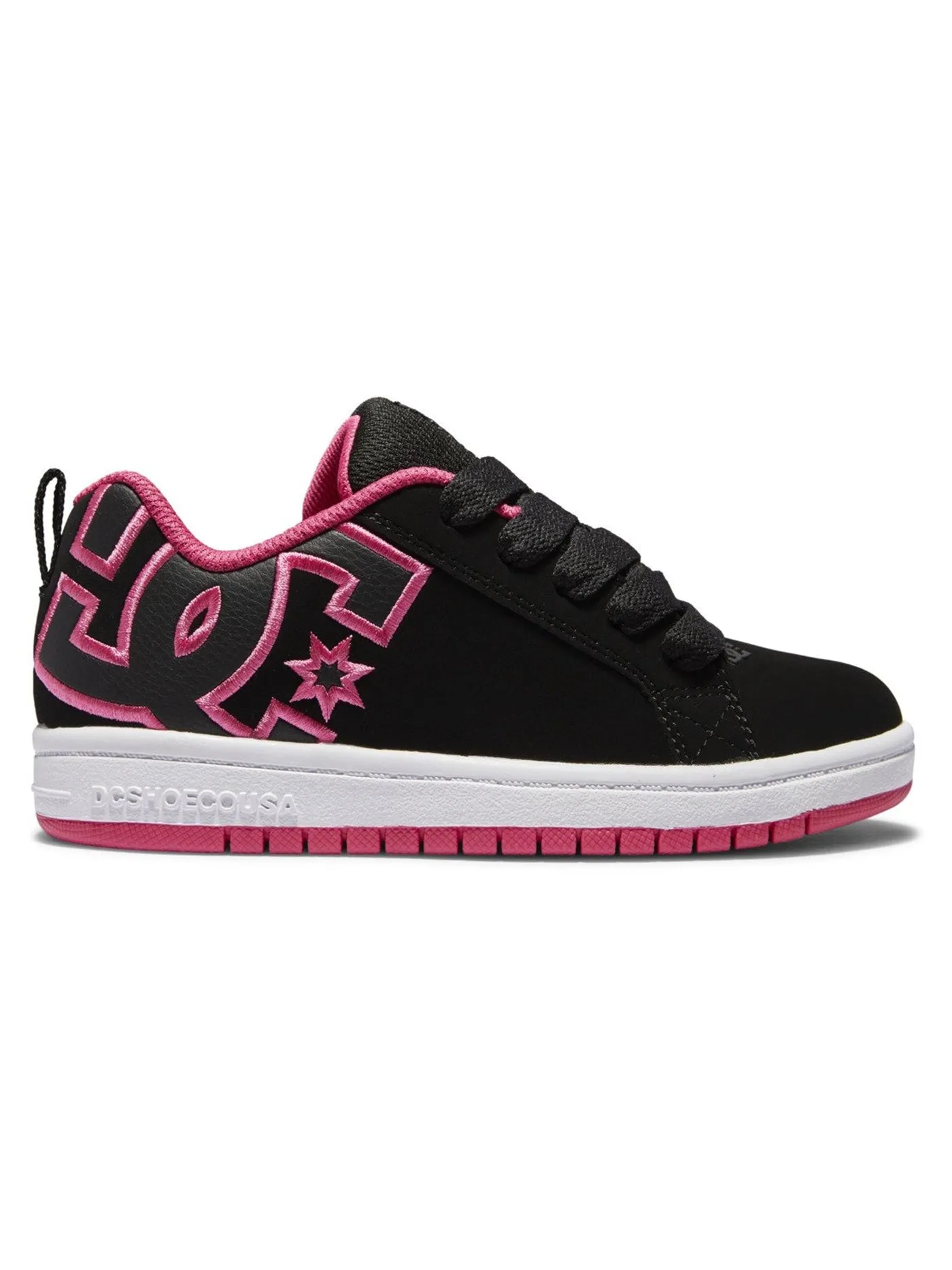 Court Graffik Black/Pink Stencil Shoes (Kids)