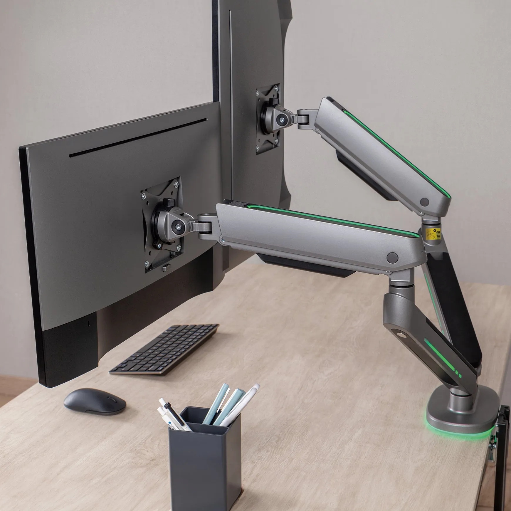 Desky Dual LED Monitor Arm