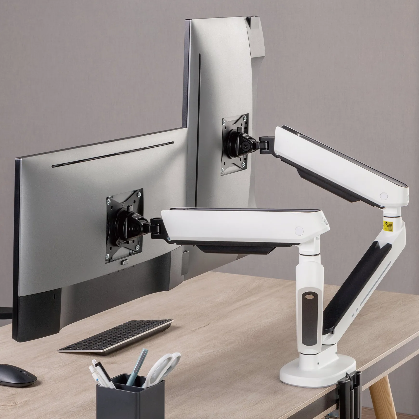 Desky Dual LED Monitor Arm