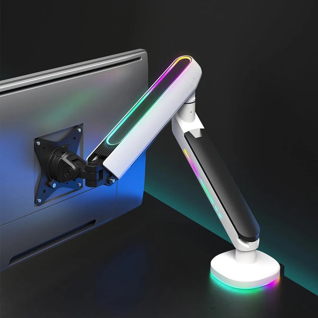 Desky Single LED Monitor Arm