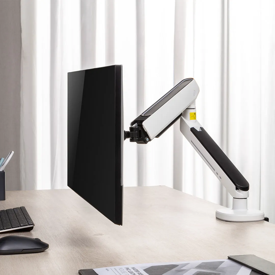 Desky Single LED Monitor Arm