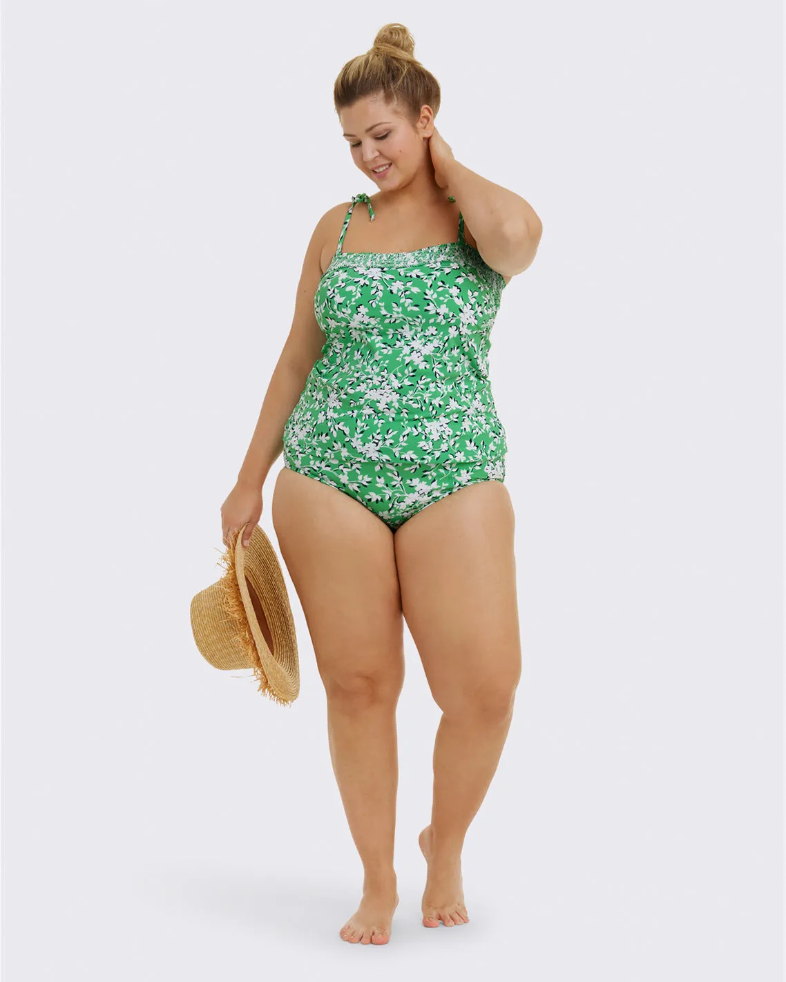 DJ x Lands' End Retro High Waisted Bikini Bottoms