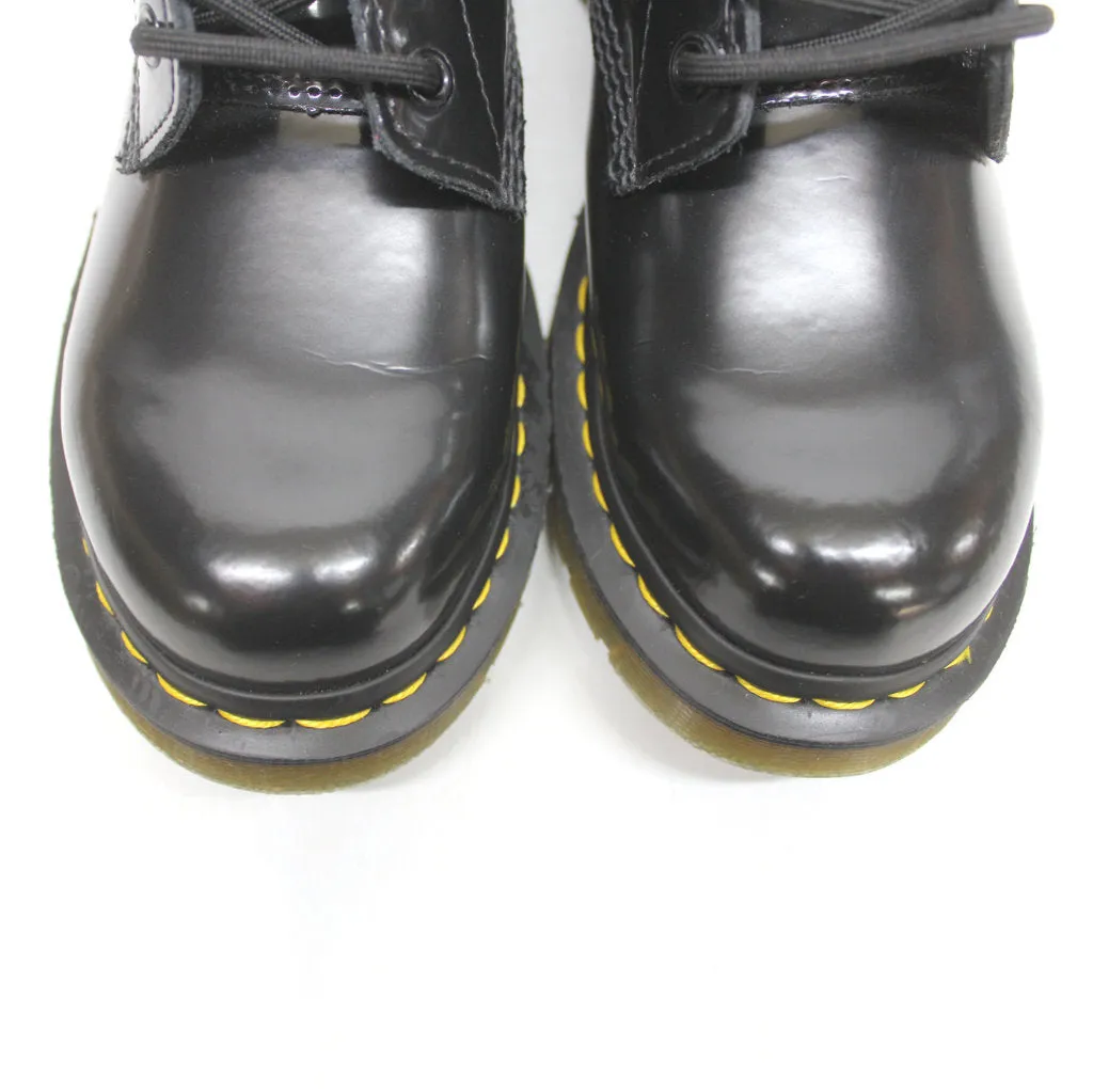 Dr. Martens 1460 Patent Lamper 8 Eyelet Black Patent Womens Boots - UK 6.5