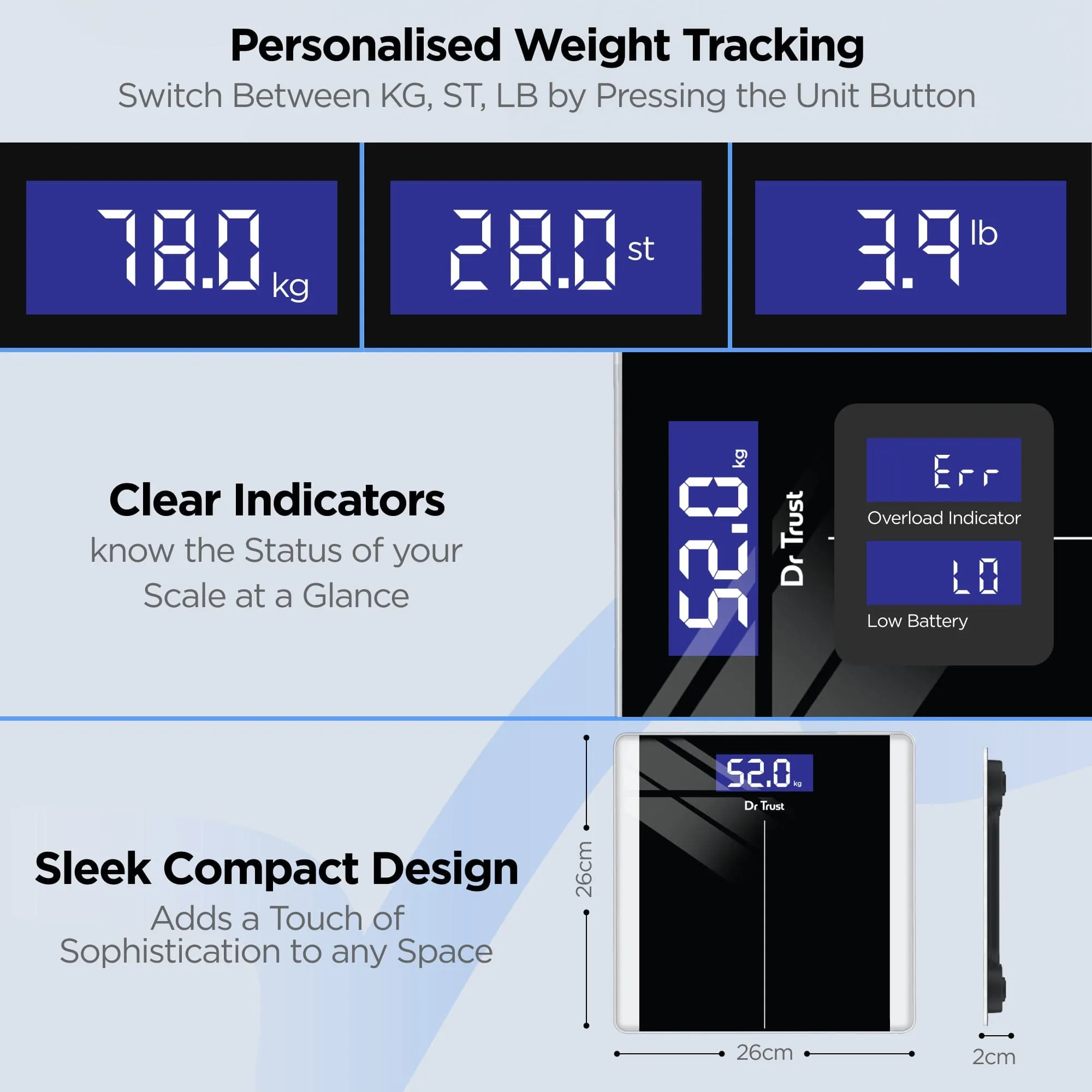 Dr Trust USA Balance Personal Weighing Scale 513