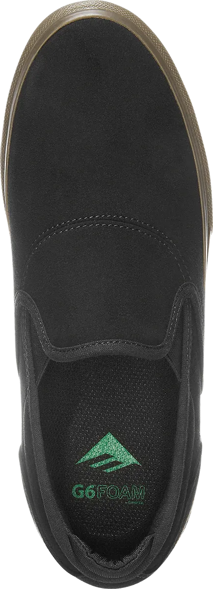 Emerica Skate Wino G6 Slip On Black Black Gum