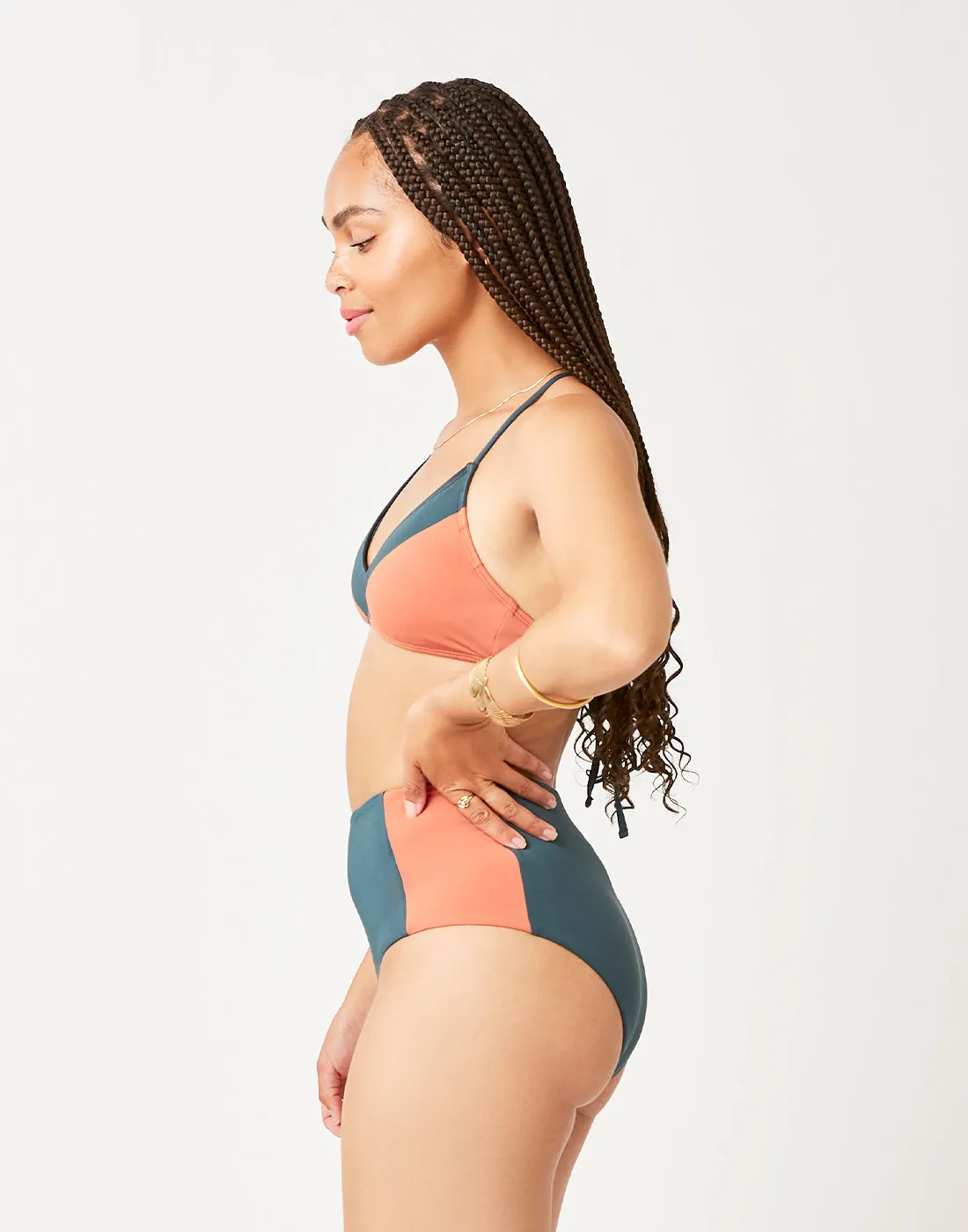 Erin Colorblock Bottom: Eden w. Clay - FINAL SALE