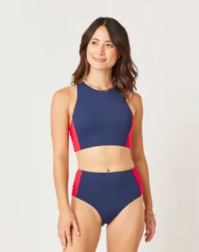 Erin Colorblock Bottom: Navy/Hot Red - FINAL SALE