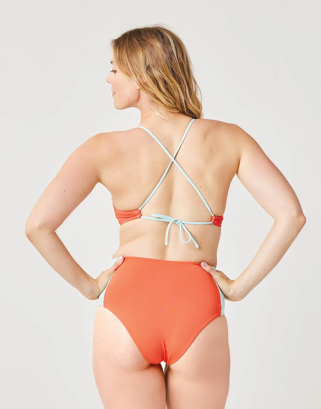 Erin Colorblock Bottom: Sunset w. Sea Glass - FINAL SALE