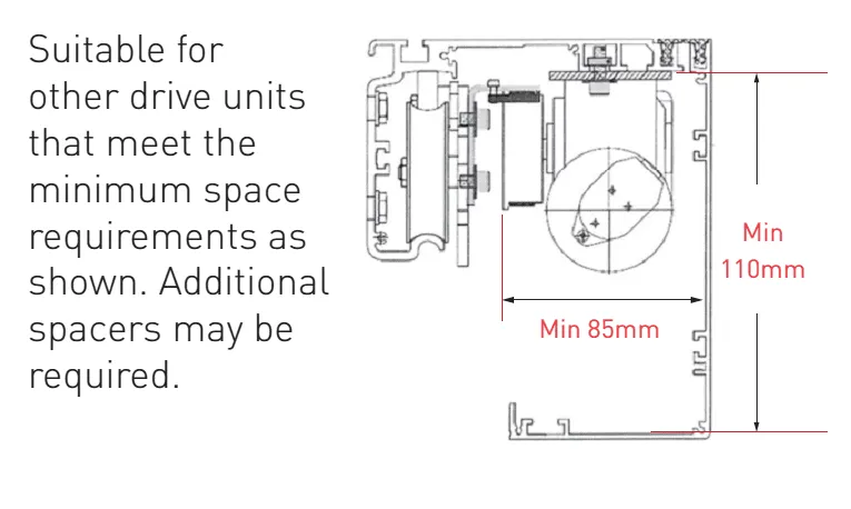 ES200-RETRO dormakaba ES200 (STD) Sliding Door Retrofit Kit