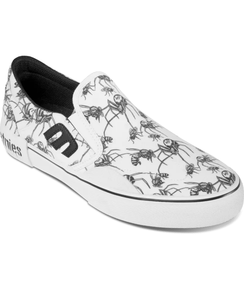 ETNIES Marana Slip X Bones Shoes White/Black