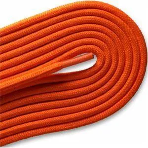 Fashion Casual/Athletic Round 3/16" Laces - Neon Orange (2 Pair Pack) Shoelaces