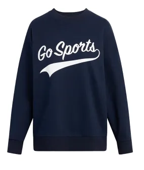 Favorite Daughter Women Go Sports Sweatshirt Navy/White