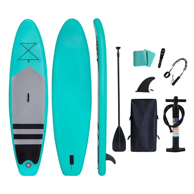 Foldable Inflatable Surfboard Anti-Skidding White Paddle Board