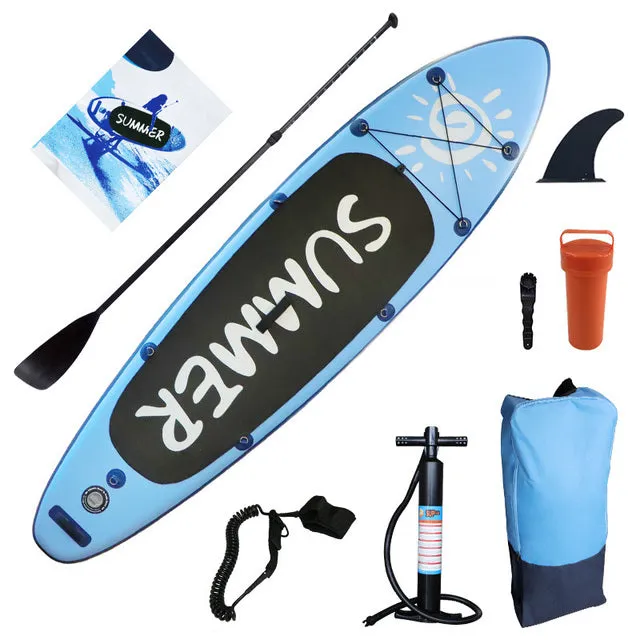 Foldable Inflatable Surfboard Anti-Skidding White Paddle Board