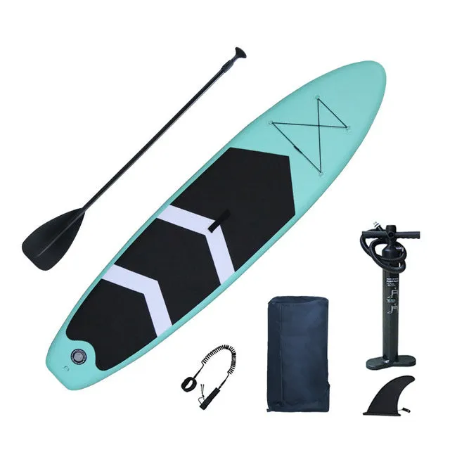 Foldable Inflatable Surfboard Anti-Skidding White Paddle Board